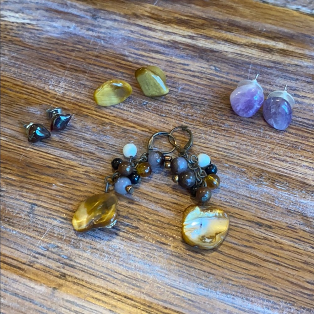 Stone Earrings